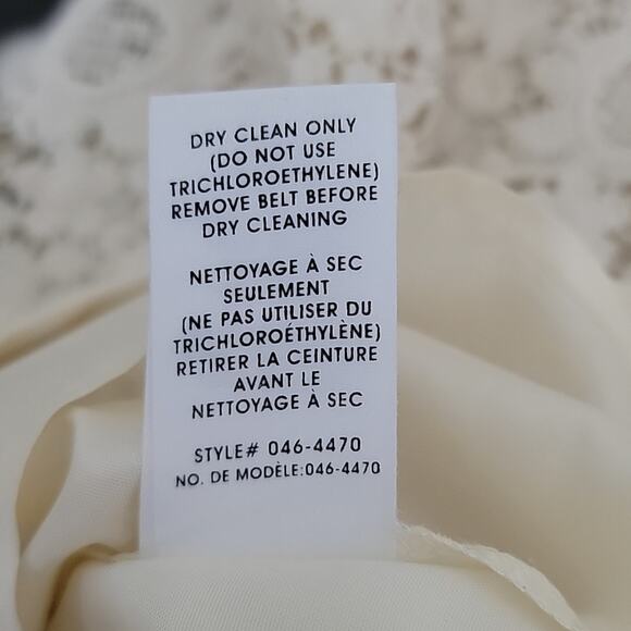 Nanette Lepore Crocheted Lace Sheath Midi Dress in Ivory Cream Size 0 - Picture 15 of 16